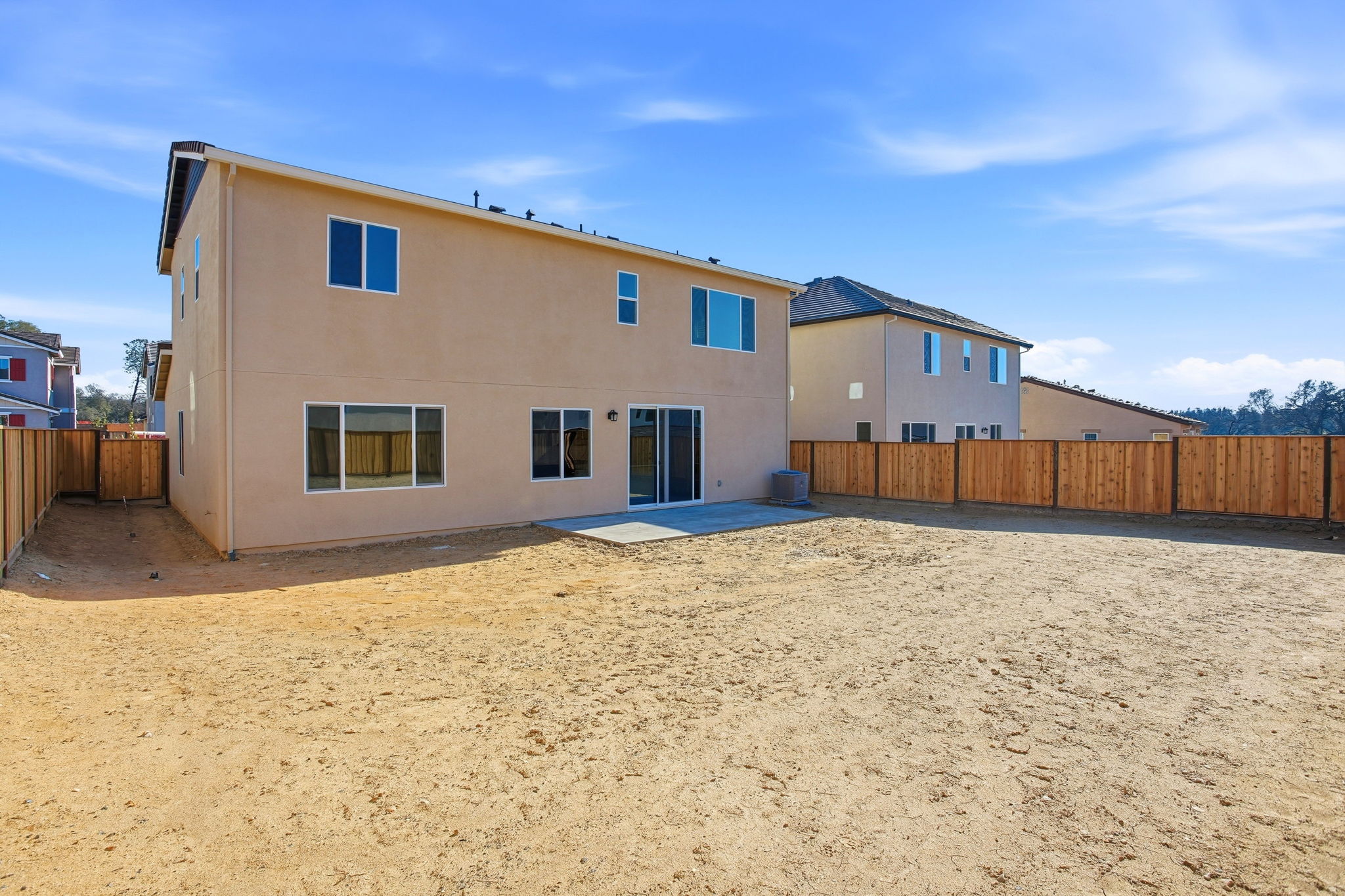 A building with a fence around it.