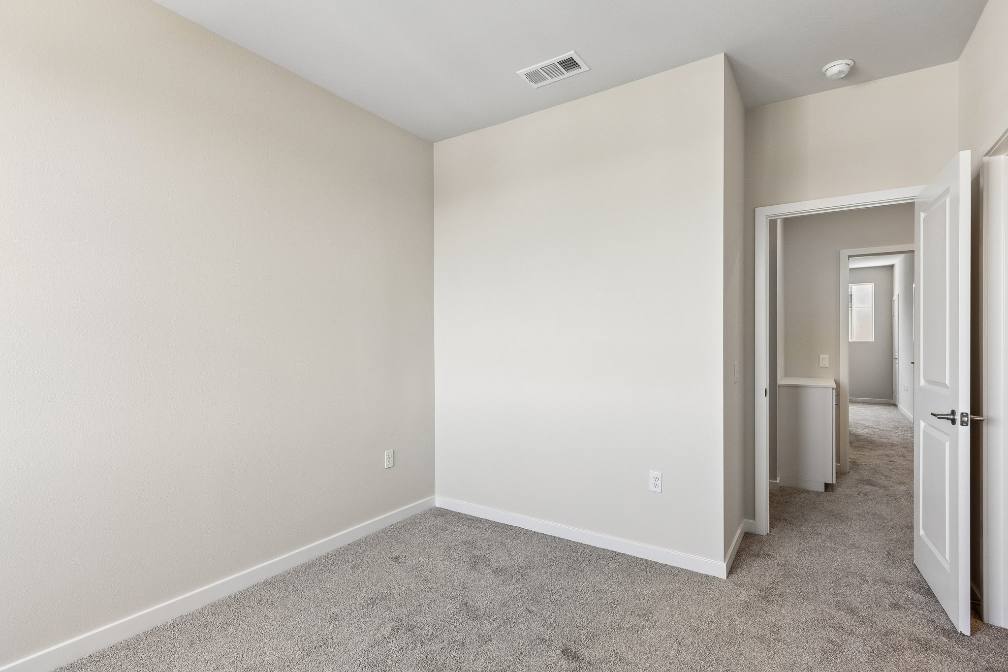 A room with white walls.