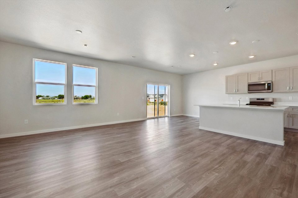A large empty kitchen.