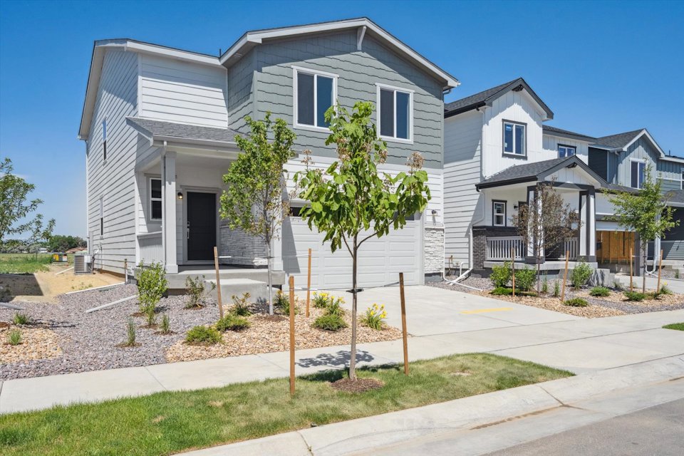 A row of houses.