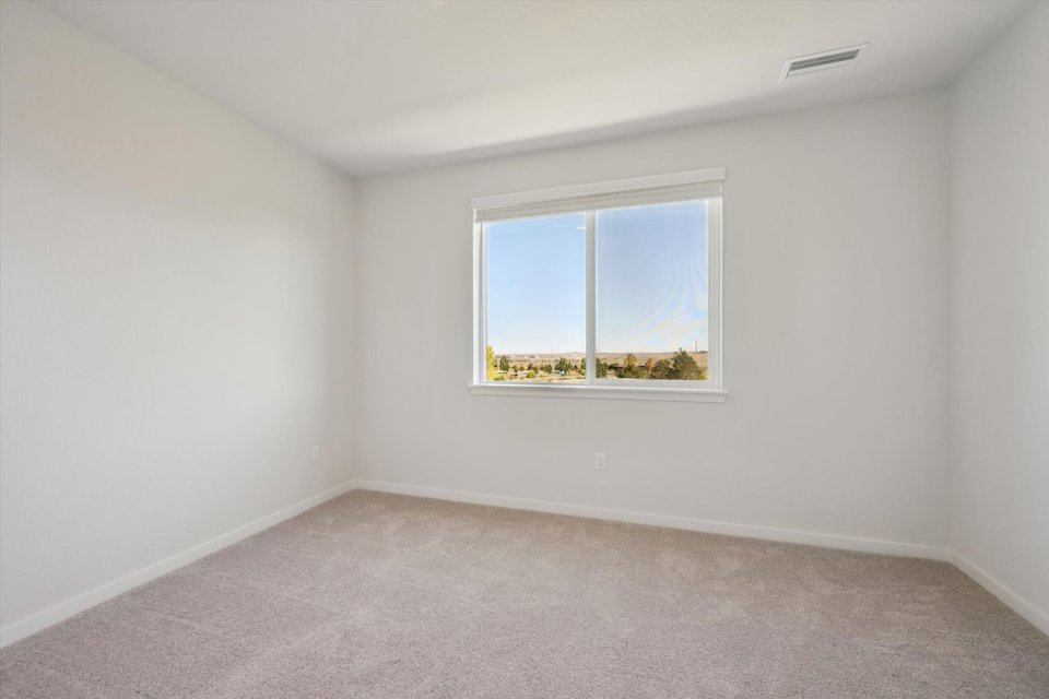 A window in a room.