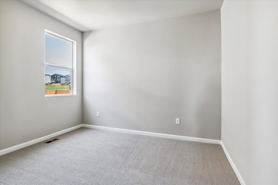 A room with a window.