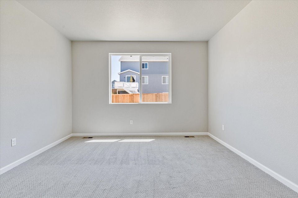 A room with a window.