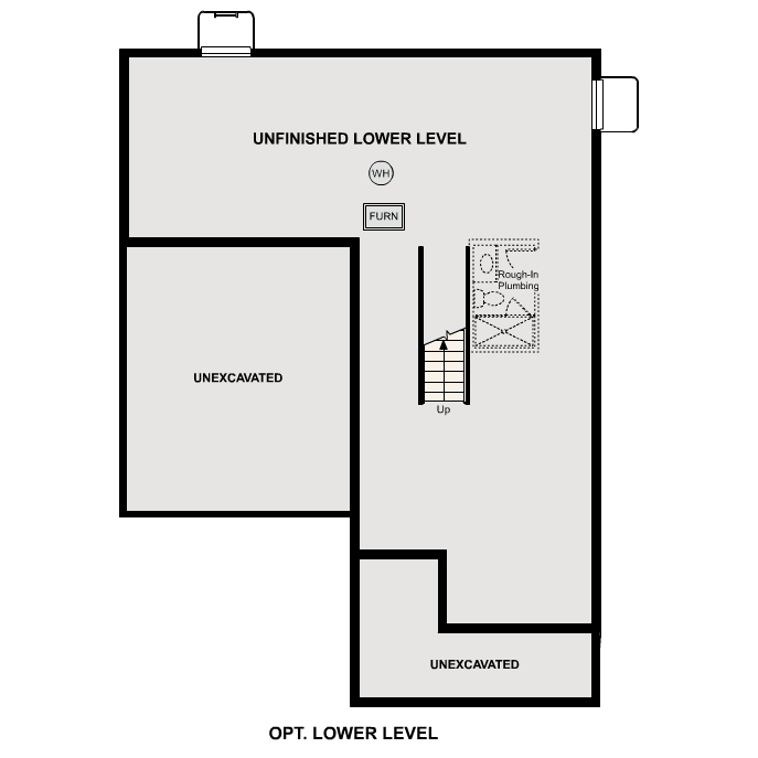 Diagram, schematic. Marion Floorplan, Basement Option