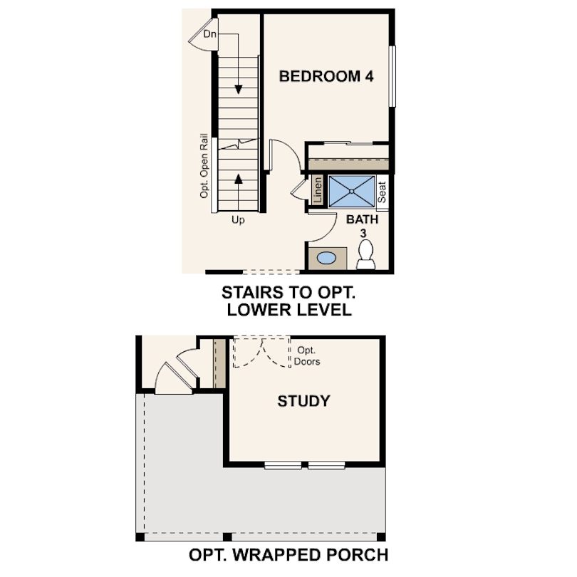 Diagram, engineering drawing. Marion Main Level Option