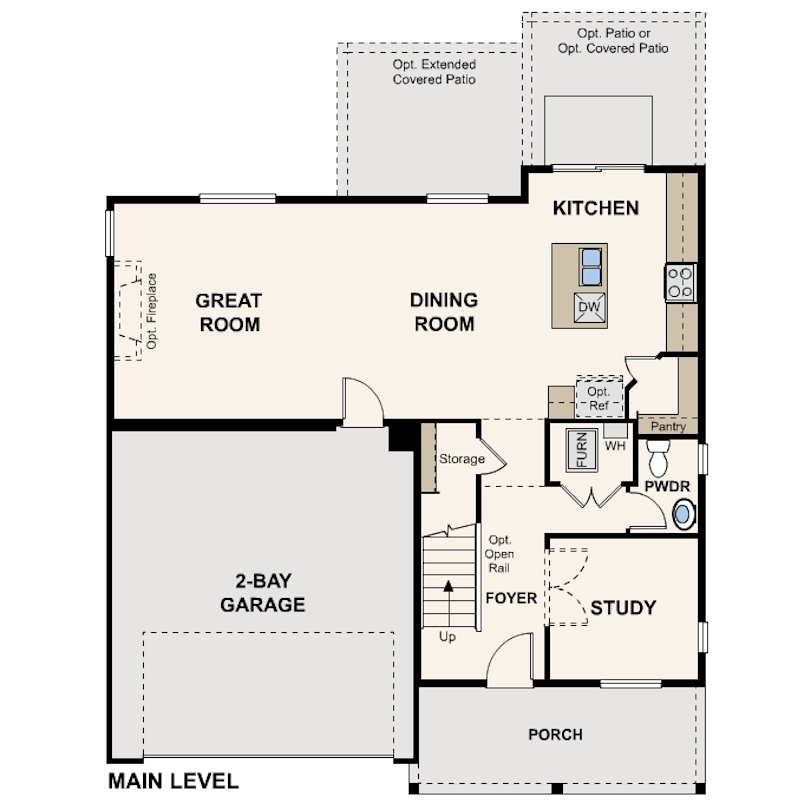 Diagram, engineering drawing. Ontario Main Level