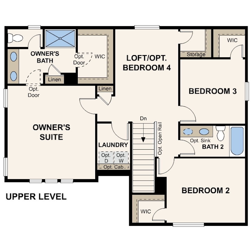 Diagram, engineering drawing. Ontario Upper Level