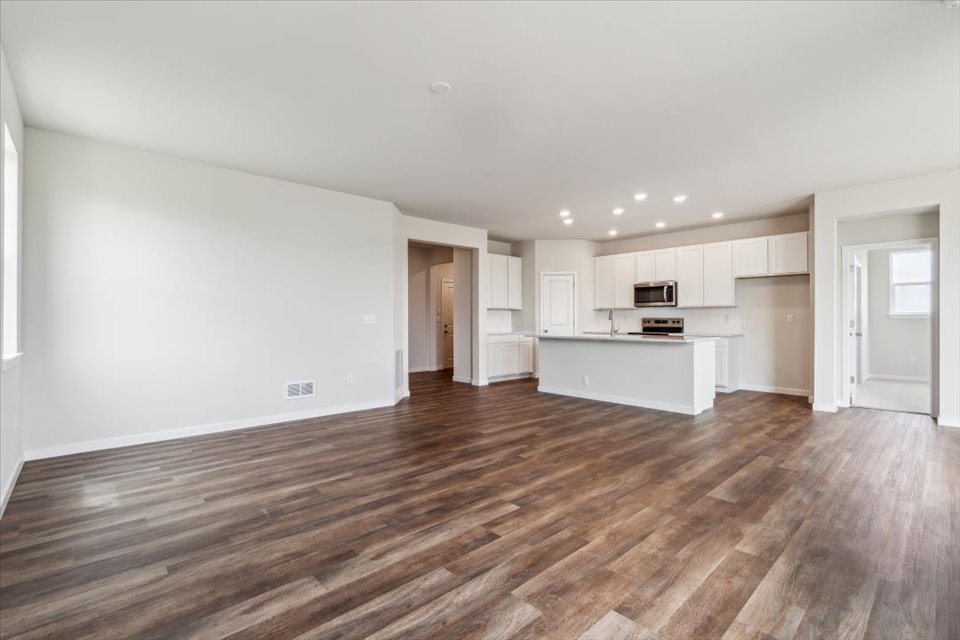 A large empty kitchen.