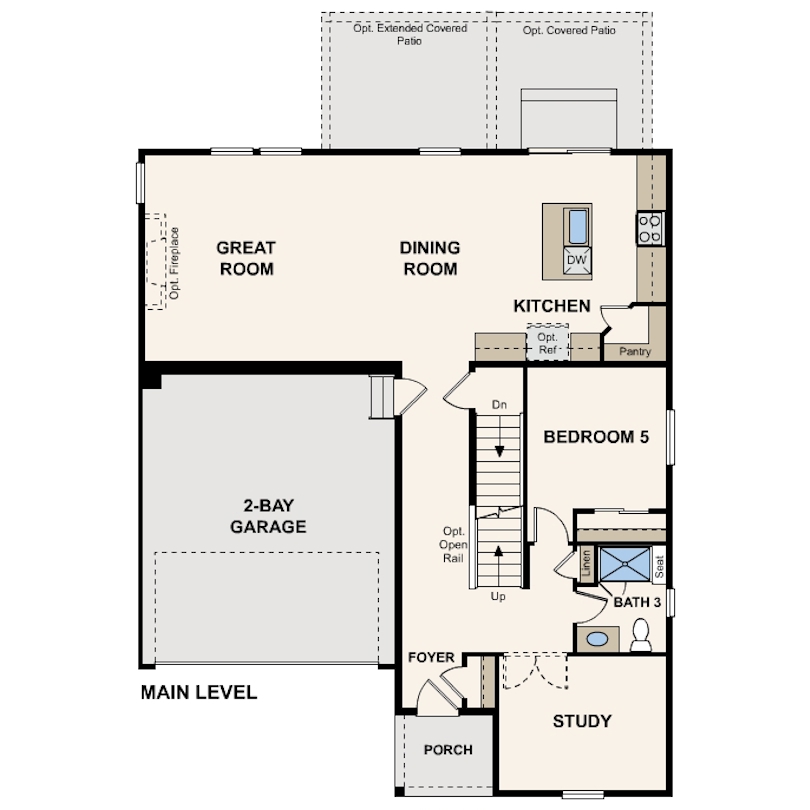 Diagram, engineering drawing. Marion Main Level