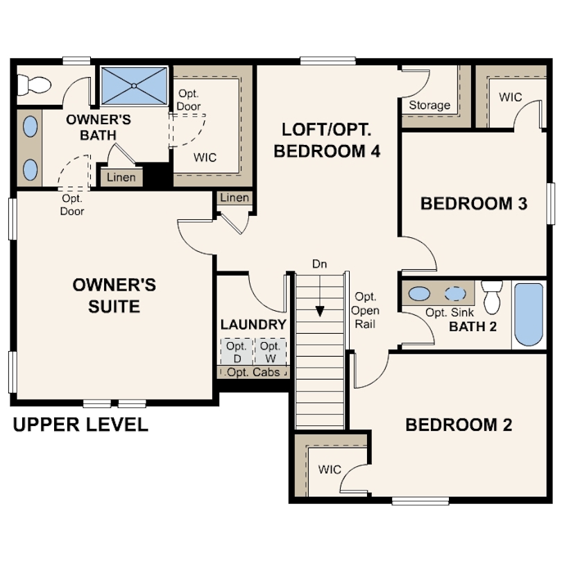 Diagram, engineering drawing. Ontario Upper Level