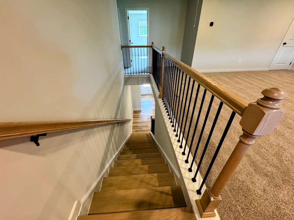 A staircase in a house.
