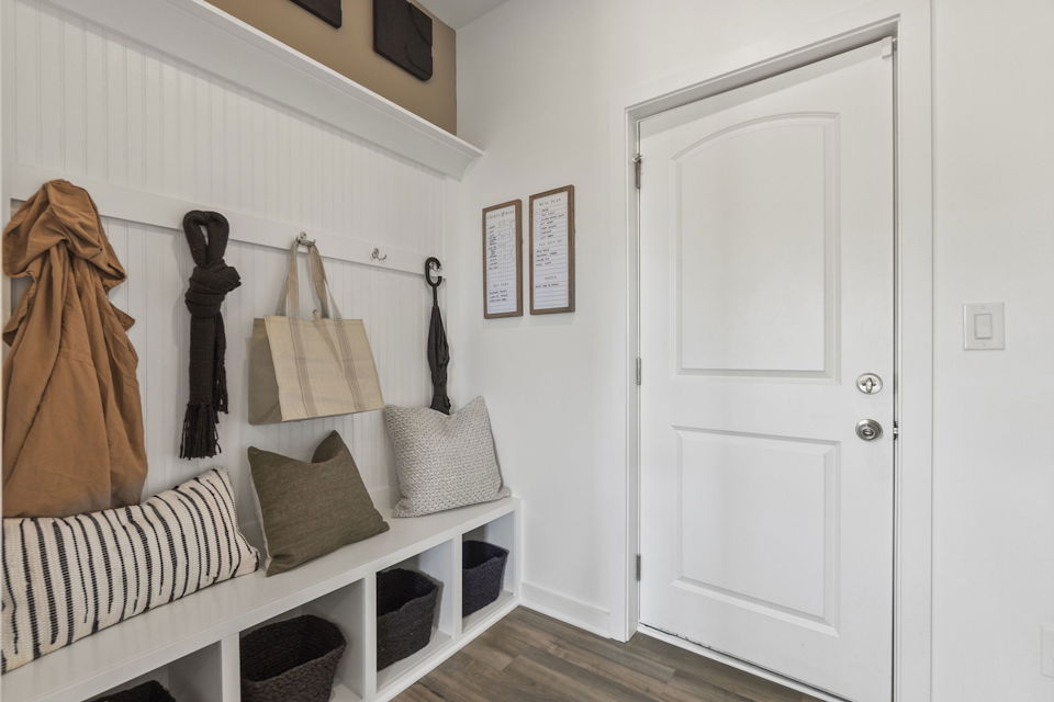 A white door with a white door.