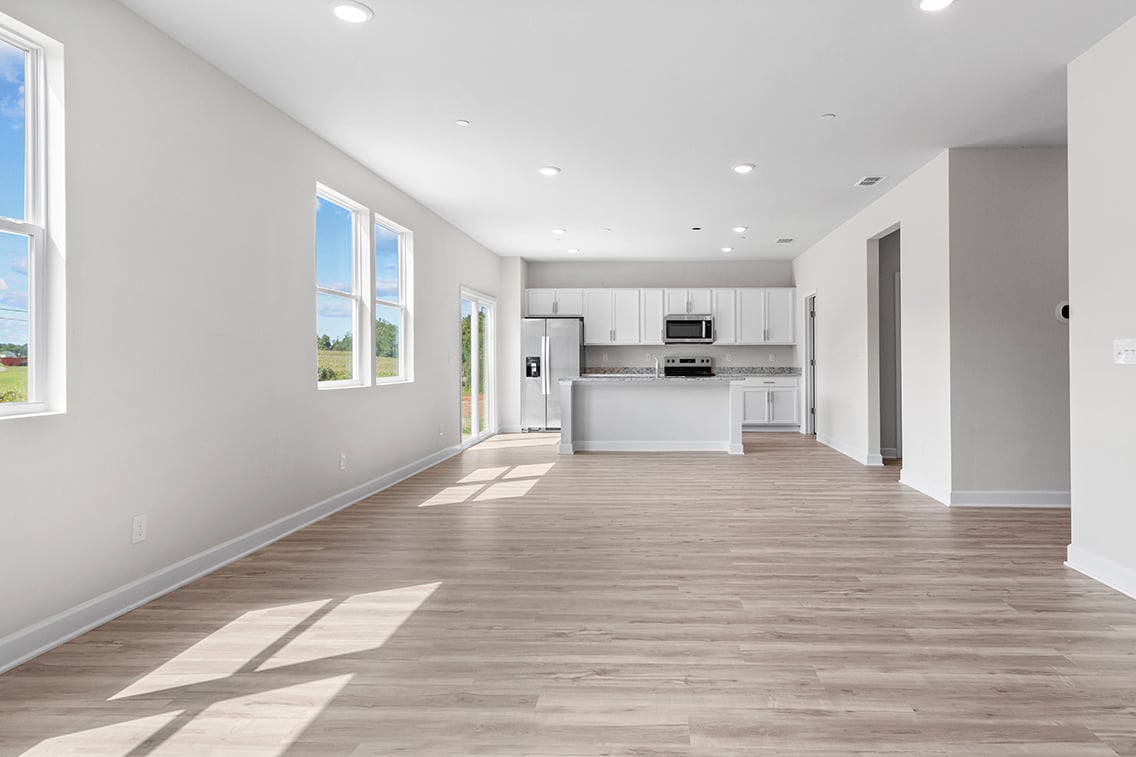 A large empty kitchen.