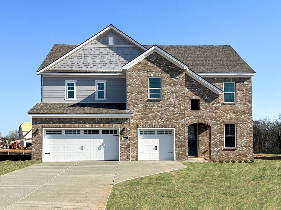 A large brick house.