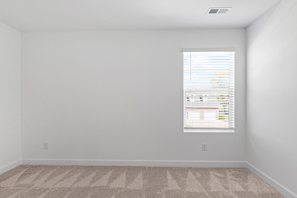 A room with a window.