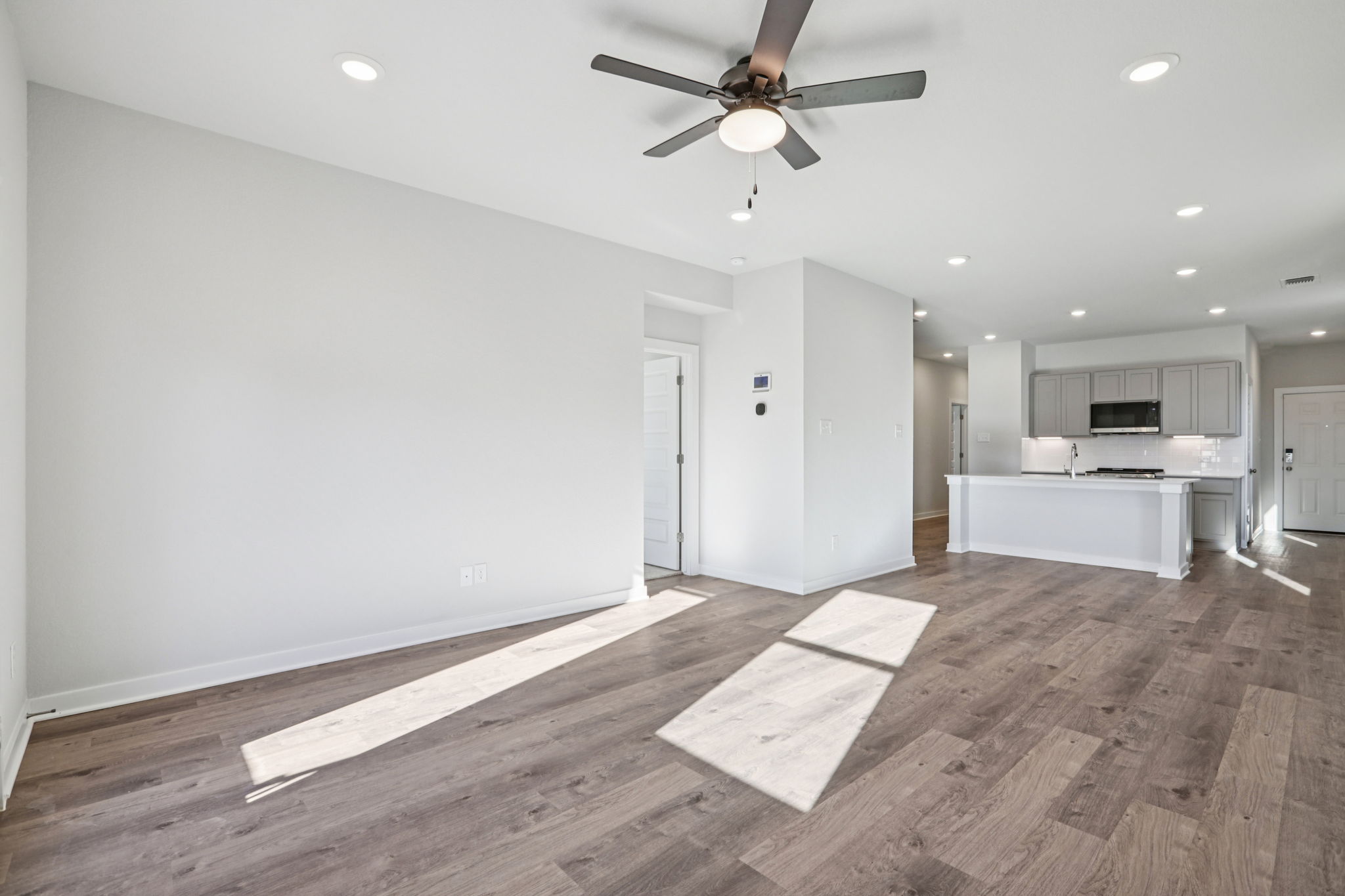 A large empty kitchen.