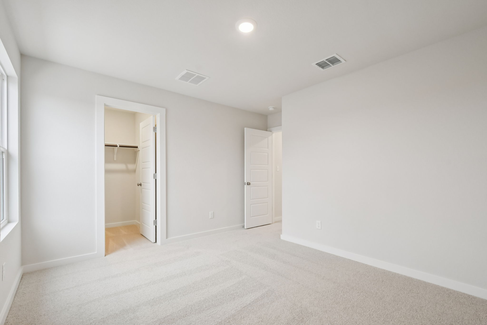 A room with white walls.