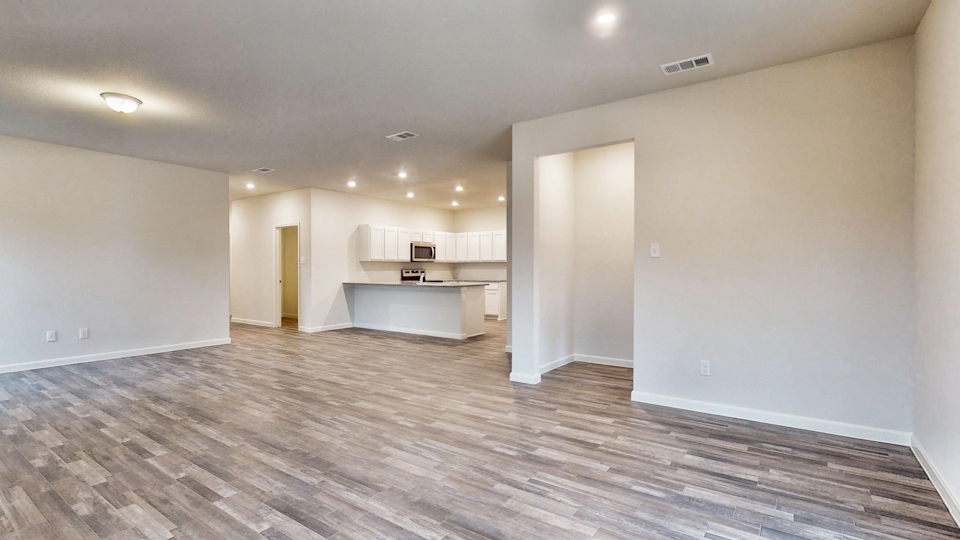 A large empty room.