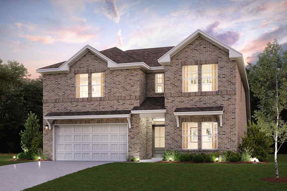 A house with a garage.