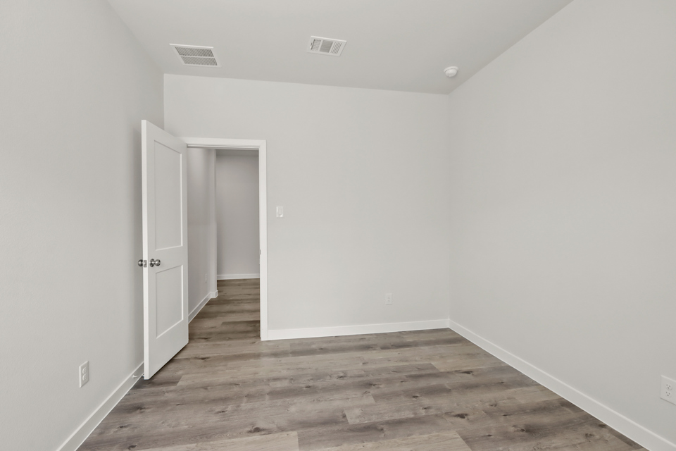 A room with white walls.
