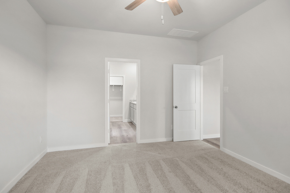 A room with white walls.