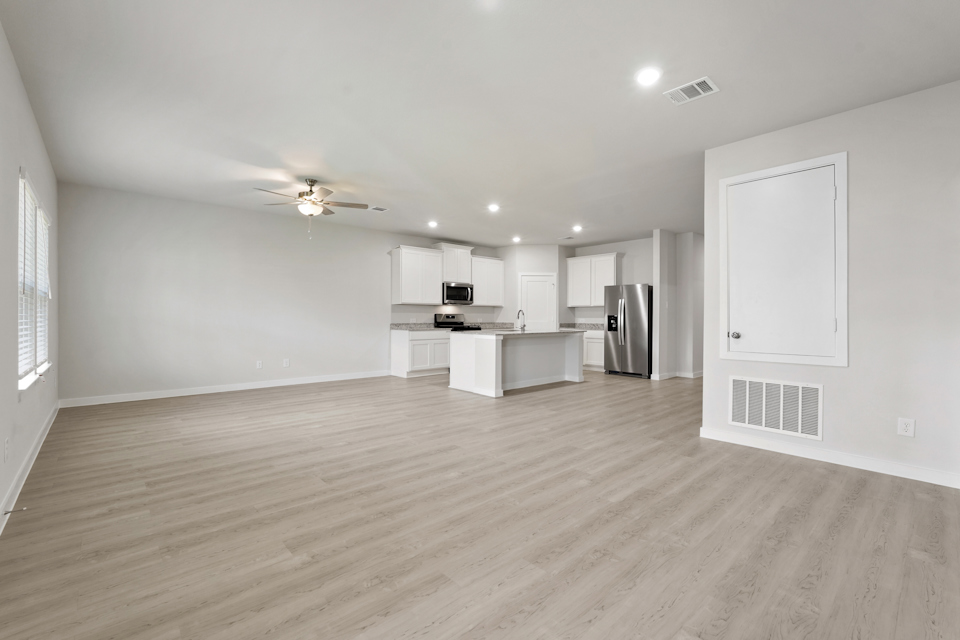 A large empty kitchen.
