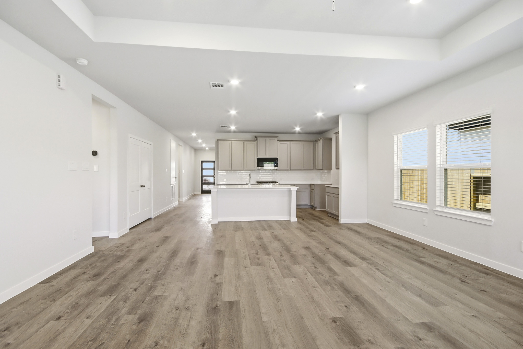 A large empty kitchen.