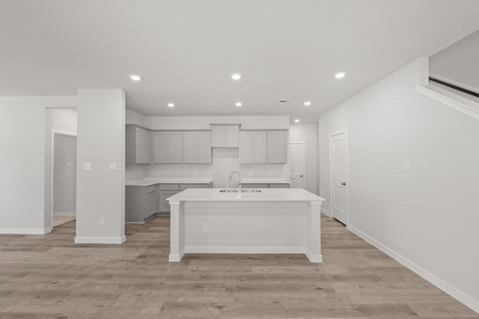 A large empty kitchen.