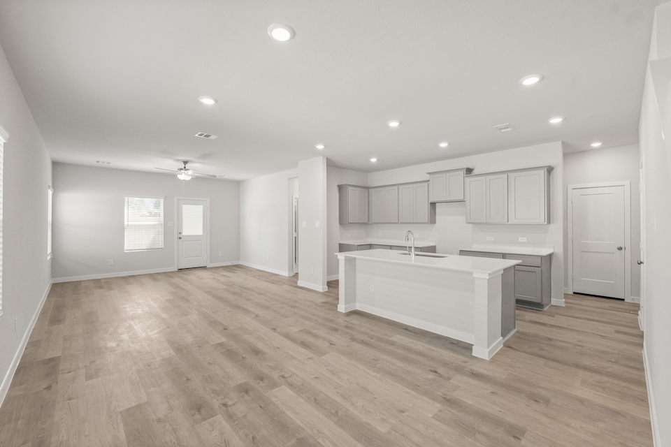 A large empty kitchen.