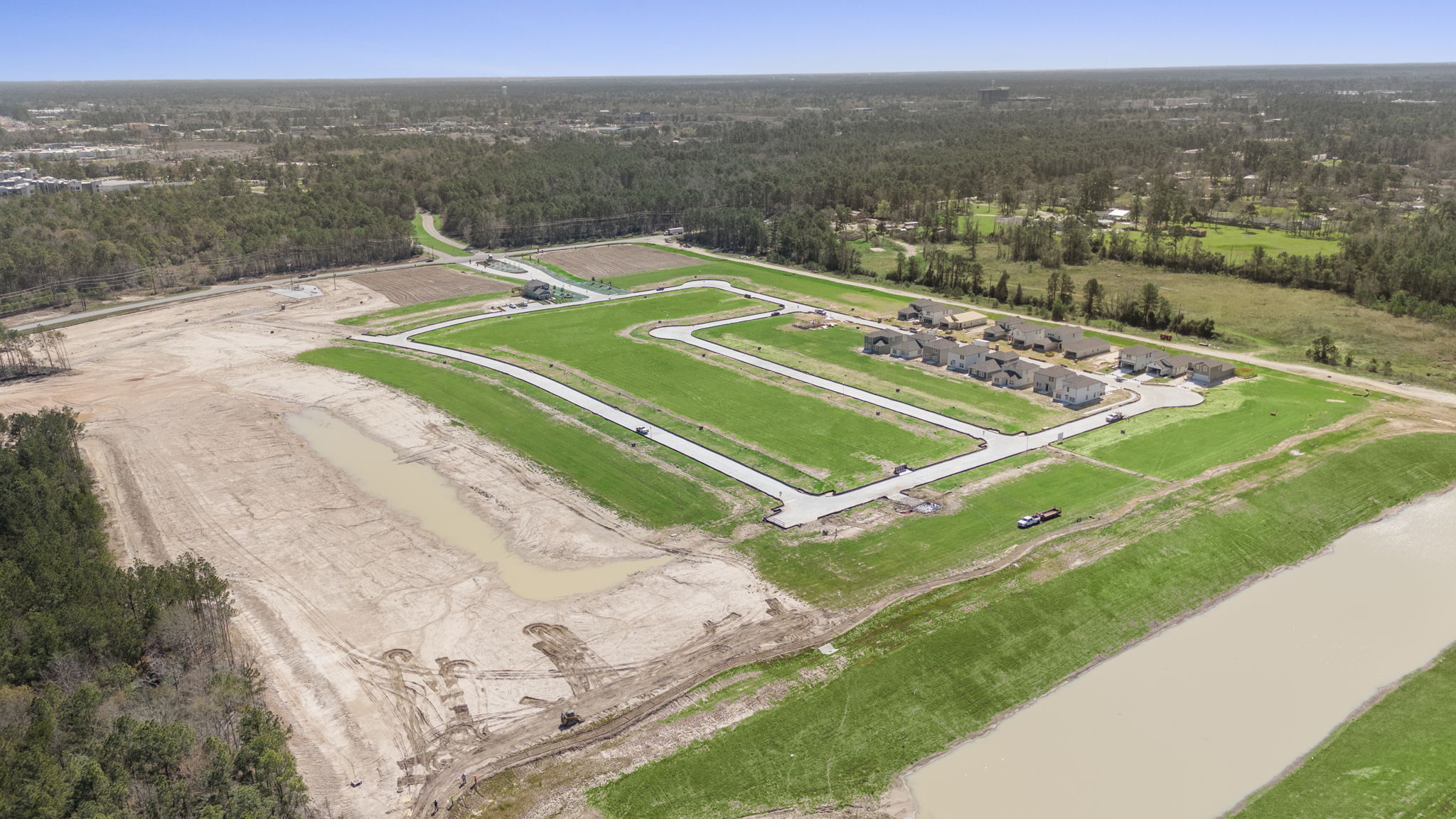 A large green landscape.