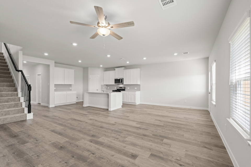 A large empty kitchen.