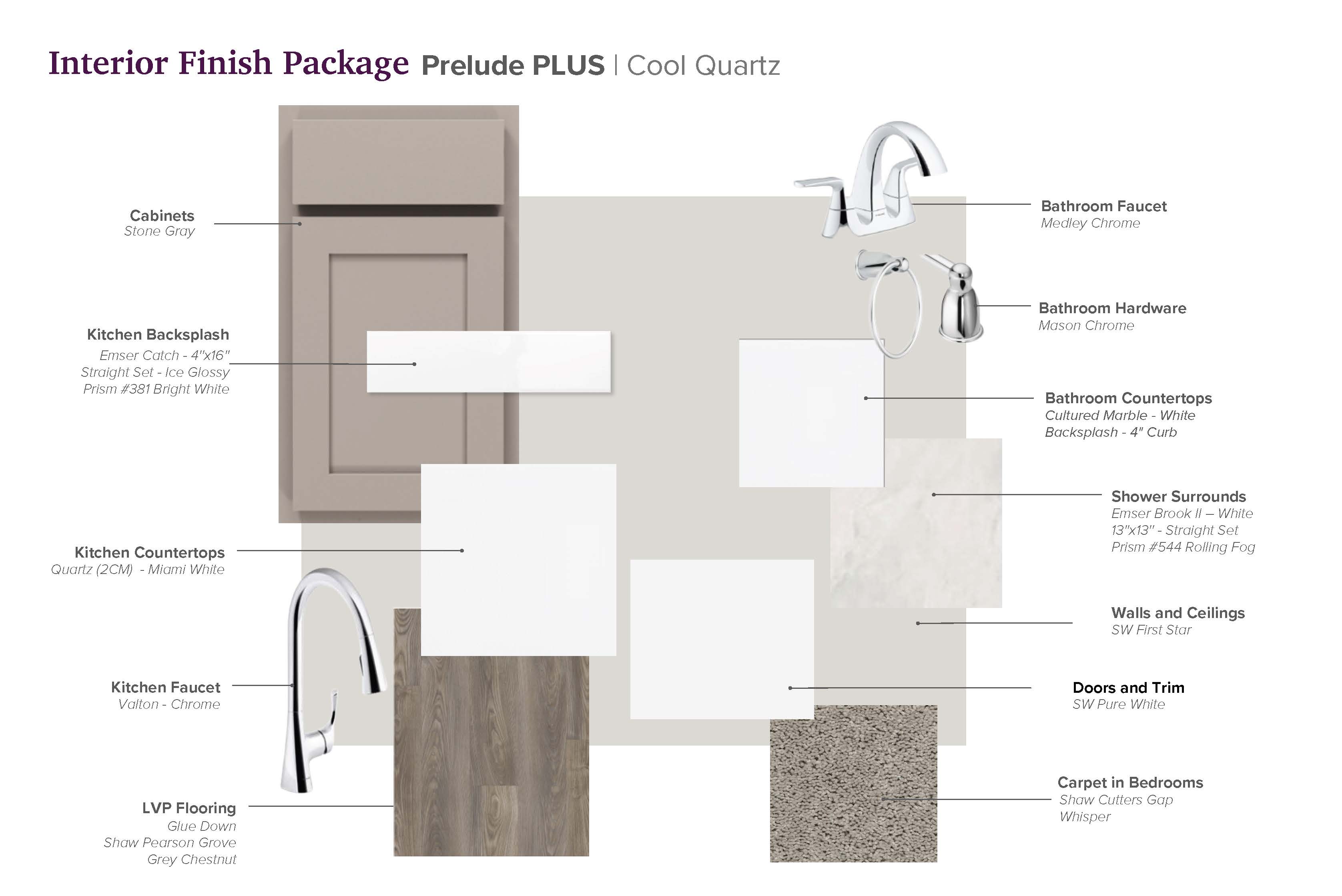 SA Interior Packages Prelude PLUS - Cool - Gray Cab - Quartz Miami White