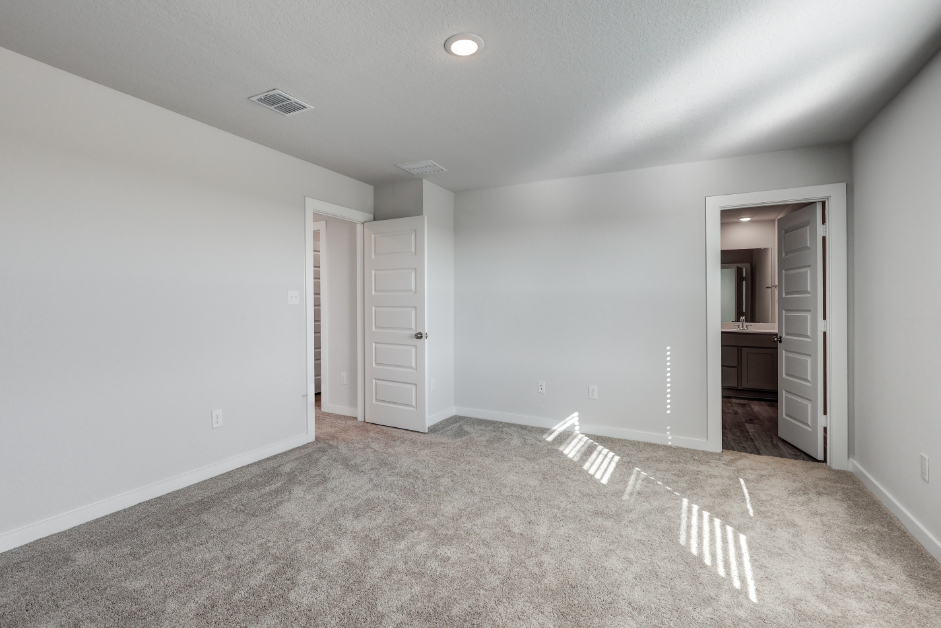 A room with white walls.