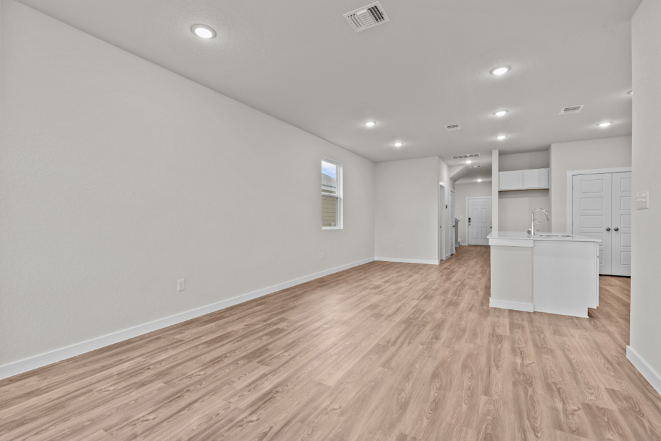 A room with white walls.