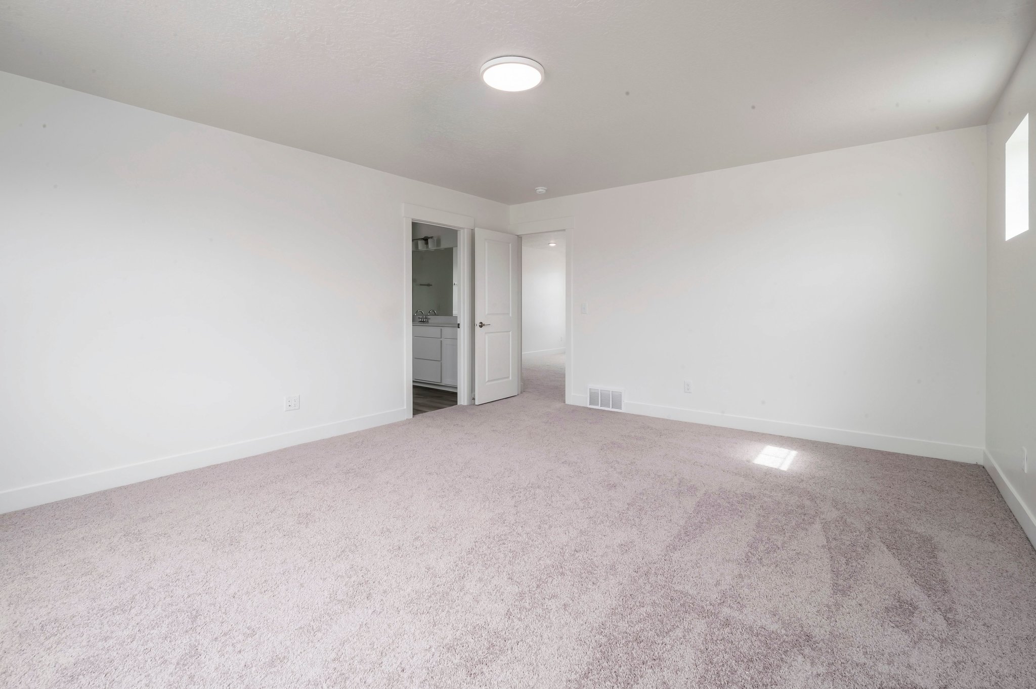 A room with white walls.