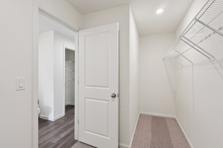 A room with white doors.