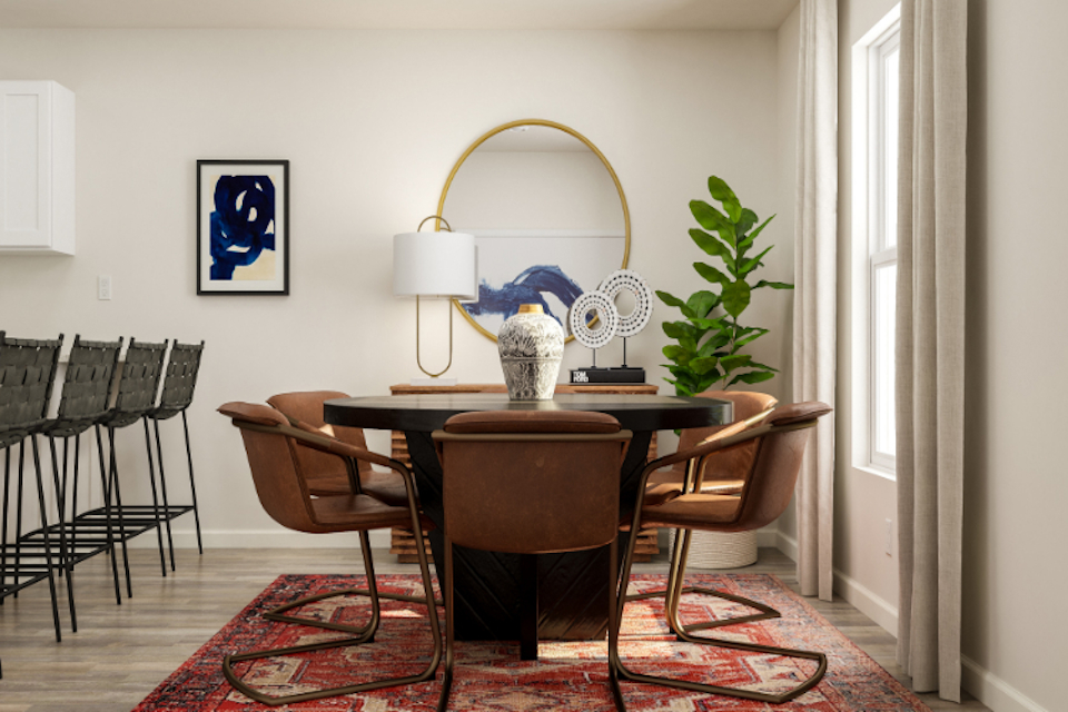 Dining area off the kitchen.