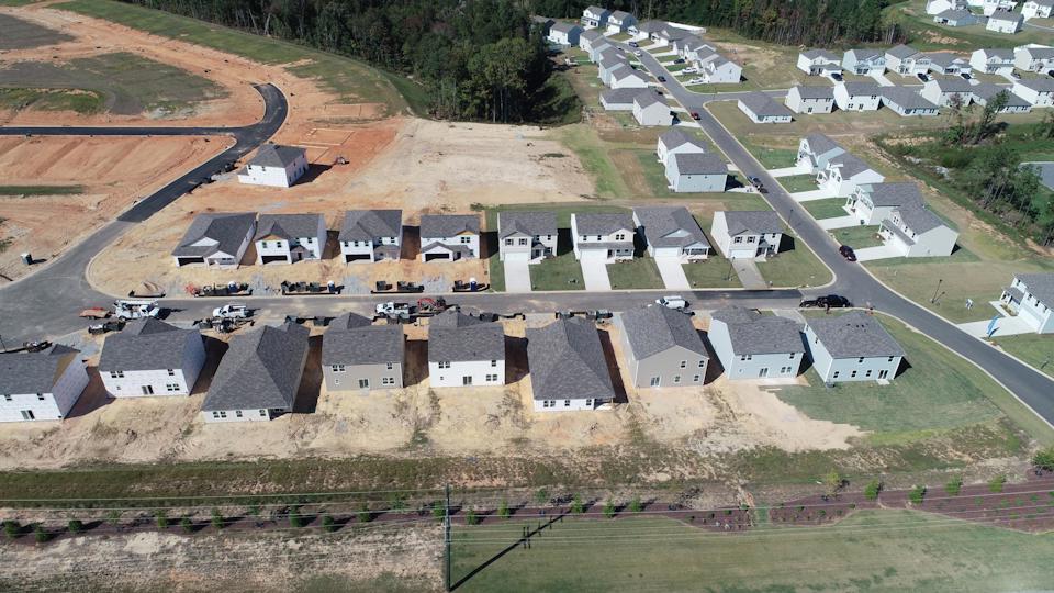 A group of houses.